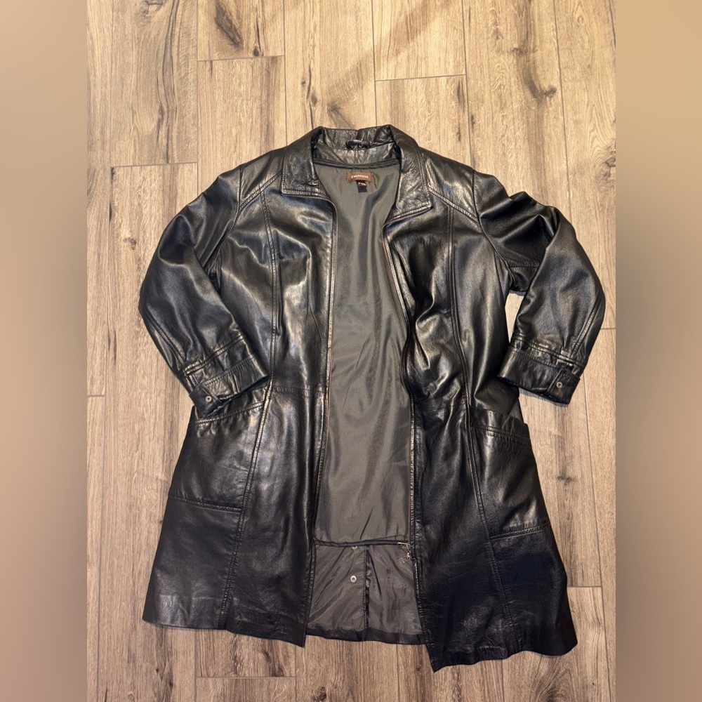 Danier leather trench coat